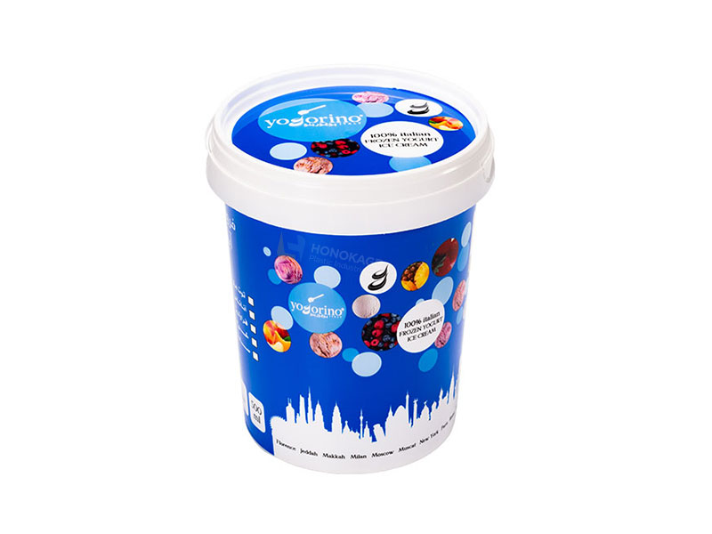 500ml round ice cream container