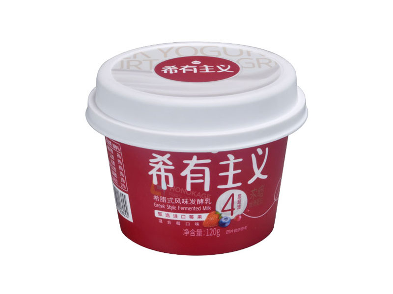 118 г IML пластиковый йогурт чашка с крышкой и ложкой
